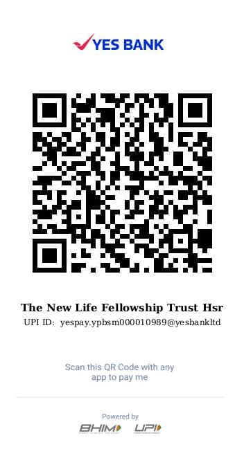 UPI QR code for The New Life Fellowship Trust HSR